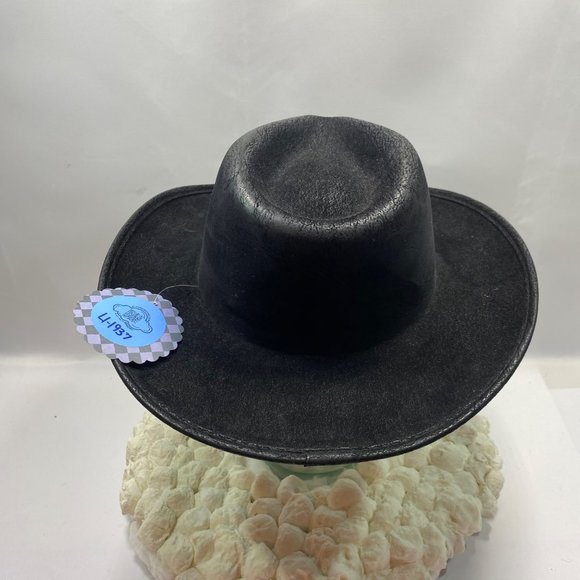 Black Suede Cowboy Hat